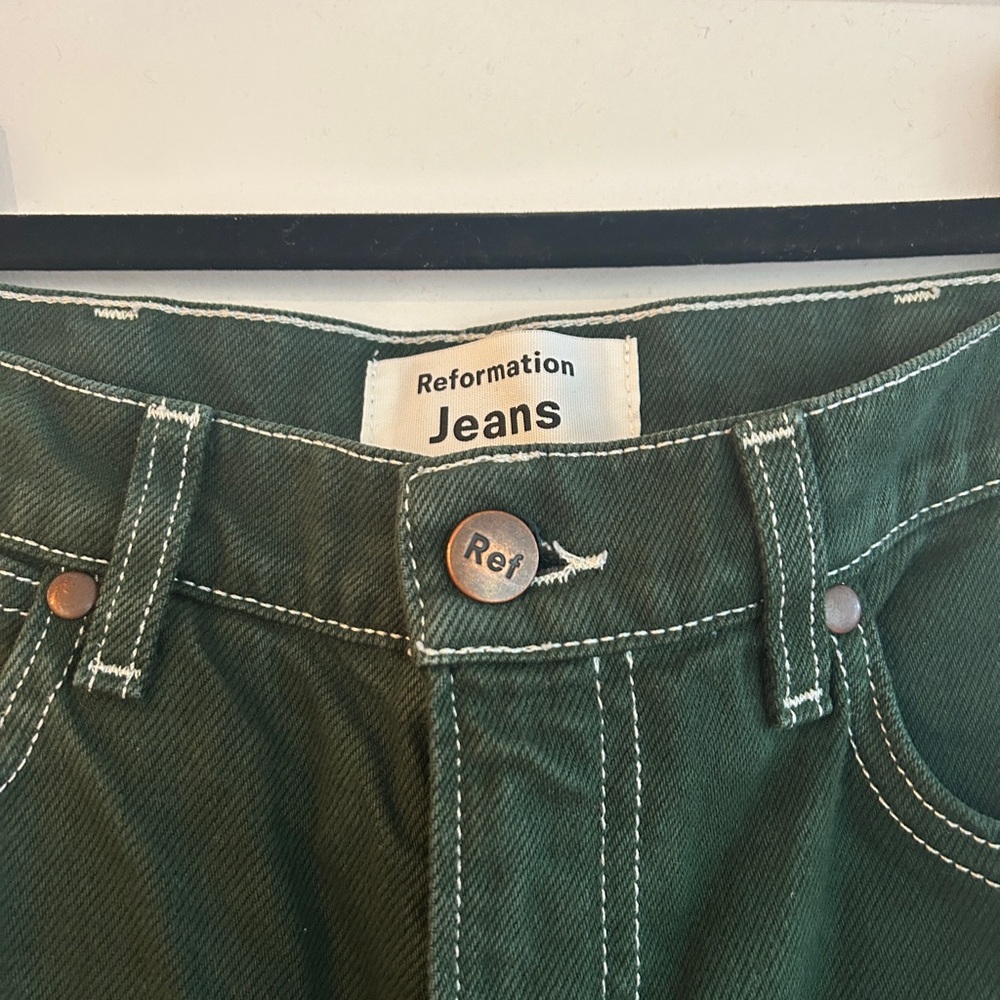 Reformation Green Jeans